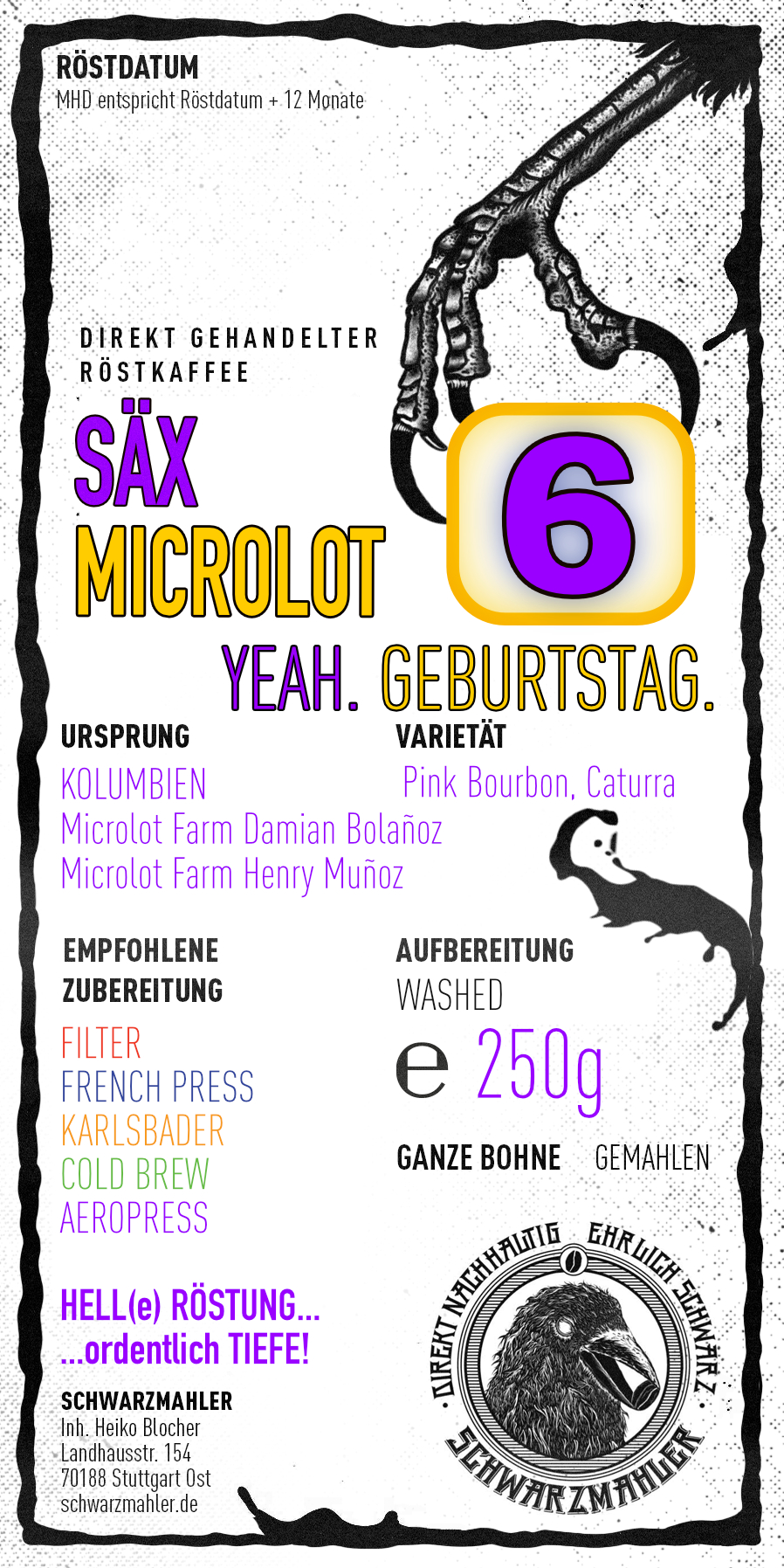 Geburtstagskaffee – SAEX Microlot by Schwarzmahler