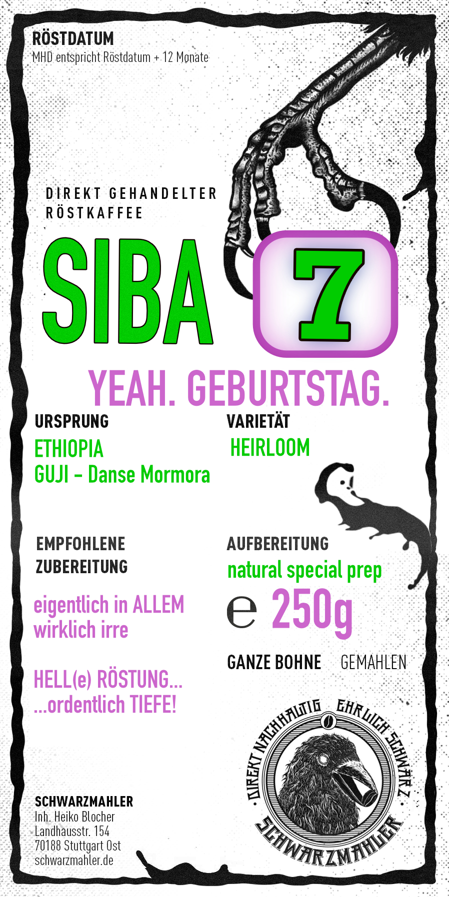 Geburtstagskaffee – SIBA from Schwarzmahler